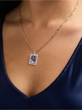 Alex and Ani Tarot Reversible Spinna Necklace
